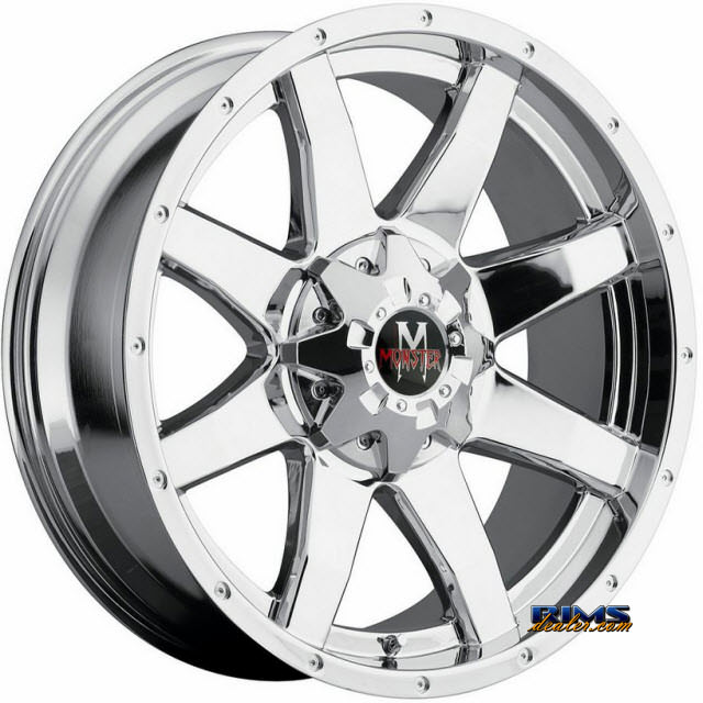 22 inch offroad monster m08 Chrome. off_road monster m08 wheels 22