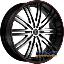 2Crave Rims - No.11 - machined black w/stripe