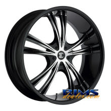 2Crave Rims - No.2 - machined w/ black