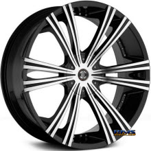 2Crave Rims - No.28 - Machined w/ Black