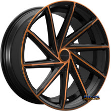 ROSSO WHEELS - INSIGNIA (COPPER) - black gloss