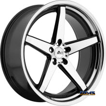 Adventus Wheels - AVS-2 - Black Gloss w/ Machined