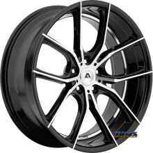 Adventus Wheels - AVX-6 - Black Gloss w/ Machined