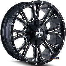 Cali Off-road - AMERICANA 9101 - Black Flat w/ Machined