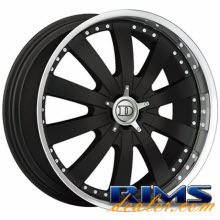 Demoda - Aviator - black flat w^ mirror lip