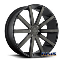 Dub - S121 - Shot Calla - black flat w/ machined