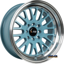 F1R Wheels - F04 - Polished w/ Blue