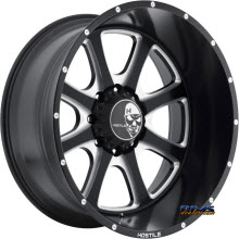 Hostile Truck Wheels - H105 _ Milled - Machined w^ Black