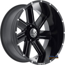 Hostile Truck Wheels - H106 - Black Flat
