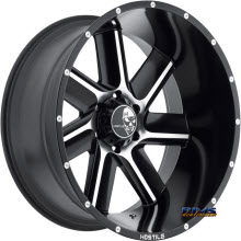 Hostile Truck Wheels - H106 - Machined w^ Black
