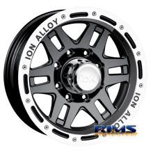 Ion Alloy Wheels - 133 off-road - machined w/ black