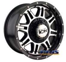 Ion Alloy Wheels - 186 off-road - machined w/ black