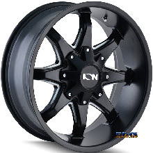 Ion Alloy Wheels - STYLE 181 off-road - black flat w/ machined