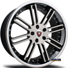 MERCELI WHEELS - M48 - Chrome Lip - machined w/ black