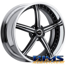 STILLETO (5-LUG) - machined w/ black