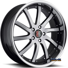Roderick Luxury Wheels - RW4 - black w/ chrome lip