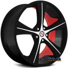 SCARLET - SW4_M Loren - Black Machined W^ Red Inner