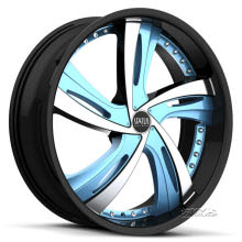 Fantasy S835 - Custom (5-lug only) - black gloss w/ blue