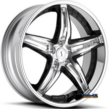 STATUS - S837 Haze (black insets) - chrome