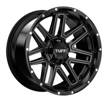 Tuff A.T Wheels - T17 (Tinted face) - Satin Black