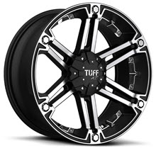Tuff A.T Wheels - T01 - Black Flat w/ Machined
