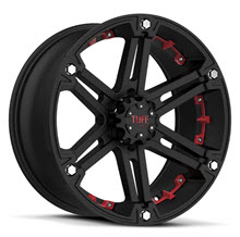 T01 (Red Inserts) - Black Flat