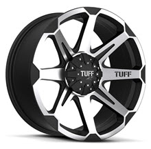 Tuff A.T Wheels - T05 - Black Flat w/ Machined