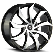 XCESS WHEELS - X01 - Black Gloss w/ Machined