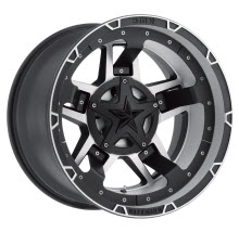 KMC XD Off-Road - XD827 RS3 - Matte Black - Black Flat w/ Machined