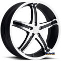 KooMilanni l Whip 5 446 - black flat w/ machined