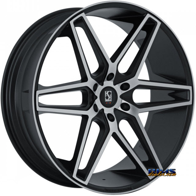 Pictures for KOKO KUTURE Wheels DACONO machined w/ black