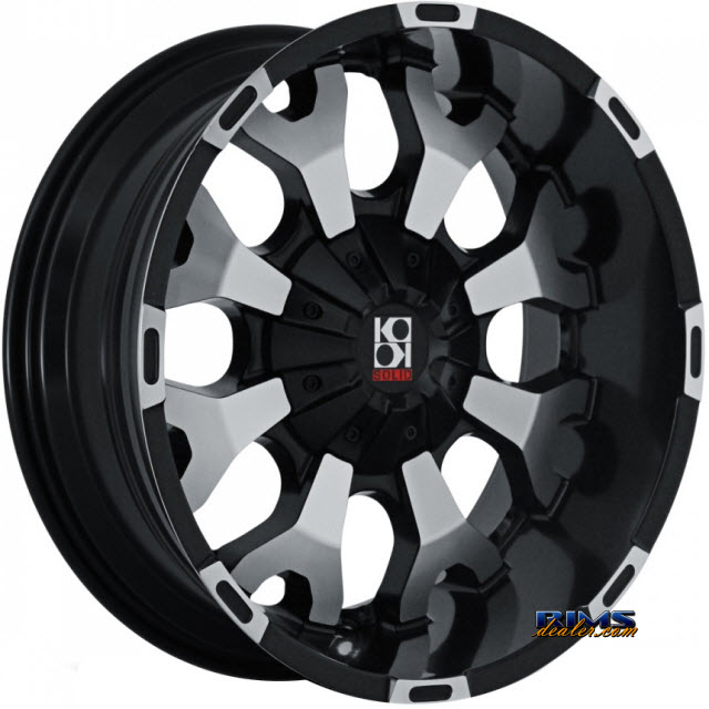 Pictures for KOKO KUTURE Wheels FORCE machined w/ black