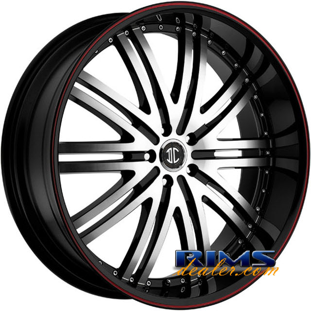 Pictures for 2Crave Rims No.11 machined black w/stripe