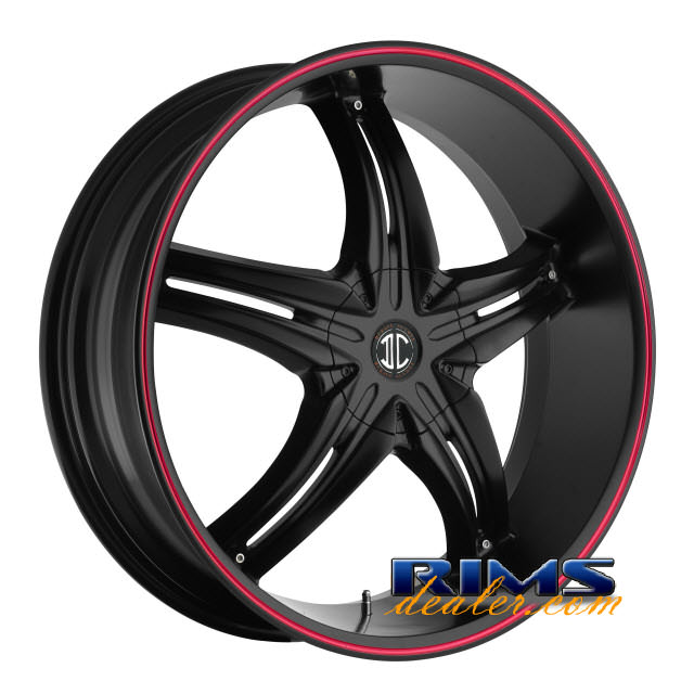 Pictures for 2Crave Rims No.5 black w/ red lip