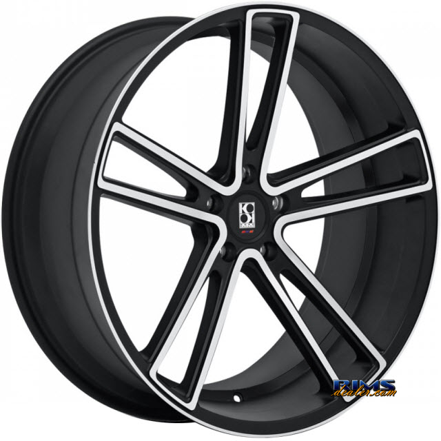 Pictures for KOKO KUTURE Wheels MASSA-5 machined w/ black