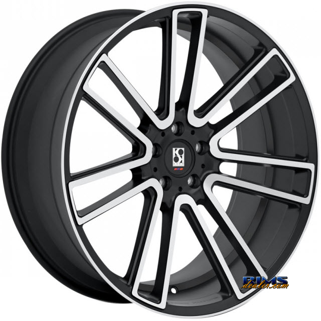 Pictures for KOKO KUTURE Wheels MASSA-7 machined w/ black