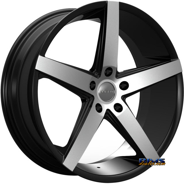 Pictures for Rosso Wheels AFFINITY machined w/ black