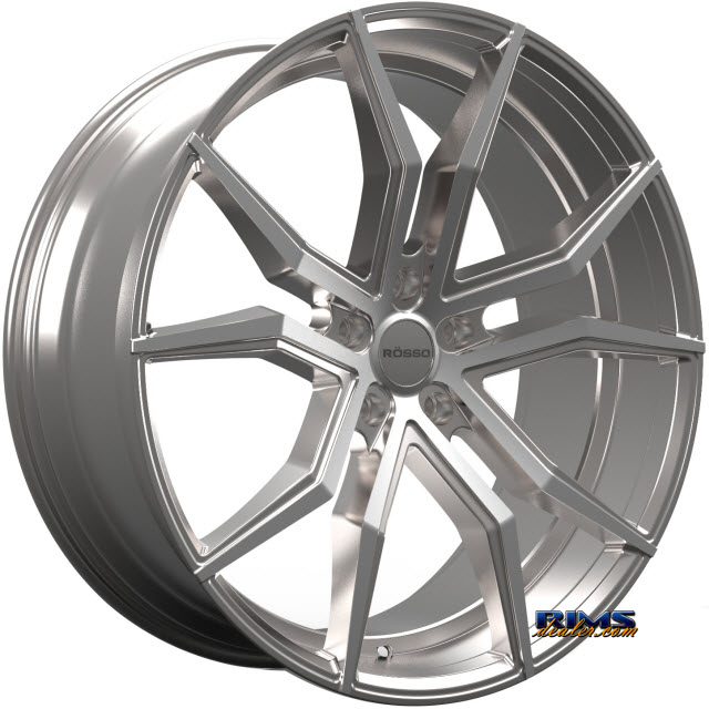 Pictures for Rosso Wheels ICON machined w/ silver