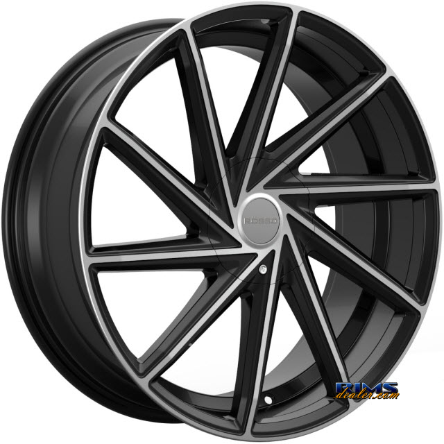 Pictures for Rosso Wheels INSIGNIA machined w/ black