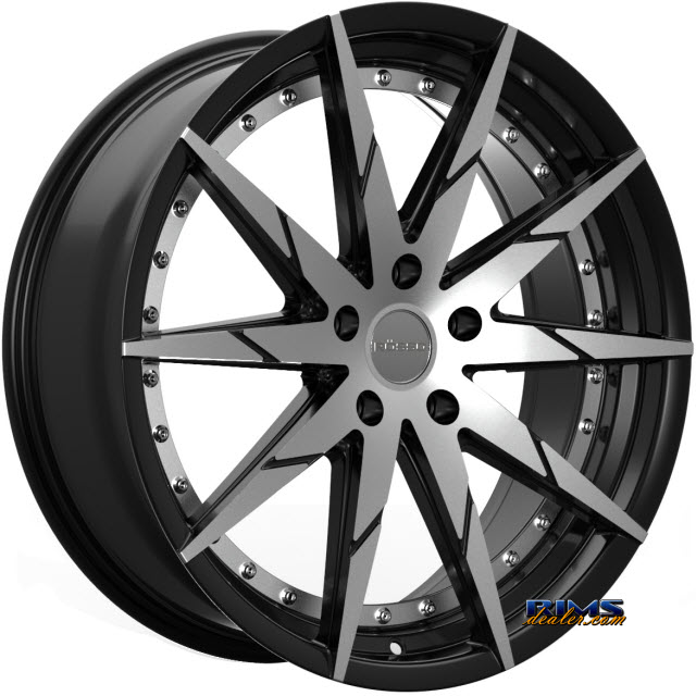 Pictures for Rosso Wheels ZEN machined w/ black