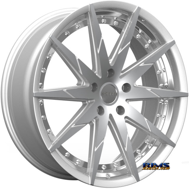 Pictures for Rosso Wheels ZEN machined w/ silver