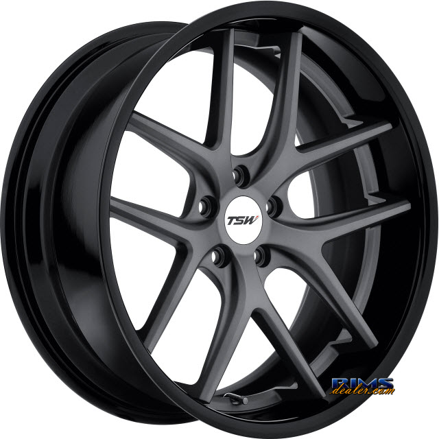 Pictures for TSW PORTIER - MATTE GUNMETAL W/GLOSS BLACK LIP Gunmetal Flat