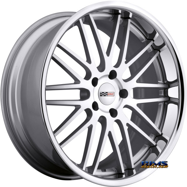 Pictures for CRAY HAWK - SILVER W/MACHINE FACE / CHROME STAINLESS LIP Silver Flat