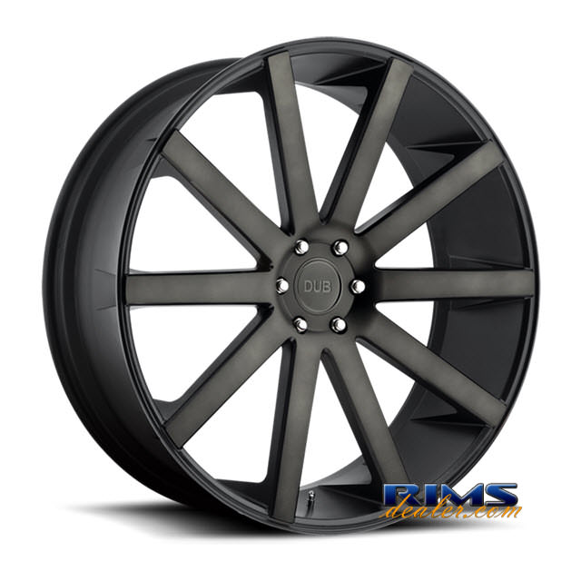Pictures for DUB S121 - Shot Calla black flat w/ machined