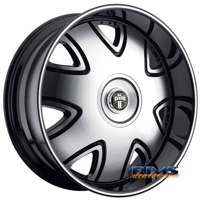 Pictures for DUB S138 - Bandito black flat w/ machined