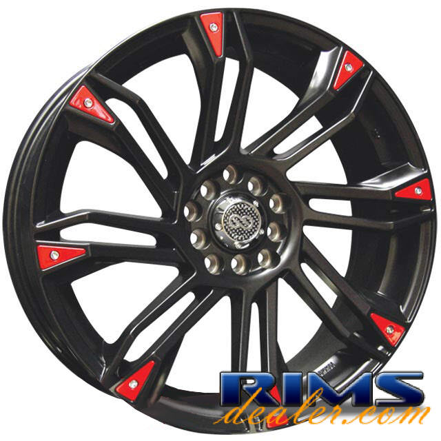 Pictures for ENKEI GW8 black w/ red cap