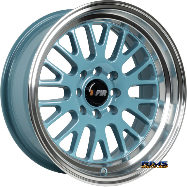 Pictures for F1R Wheels F04 Polished w/ Blue