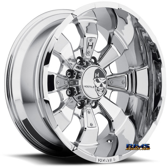 Pictures for Hostile Truck Wheels H103 HAMMERED 8 PVD chrome