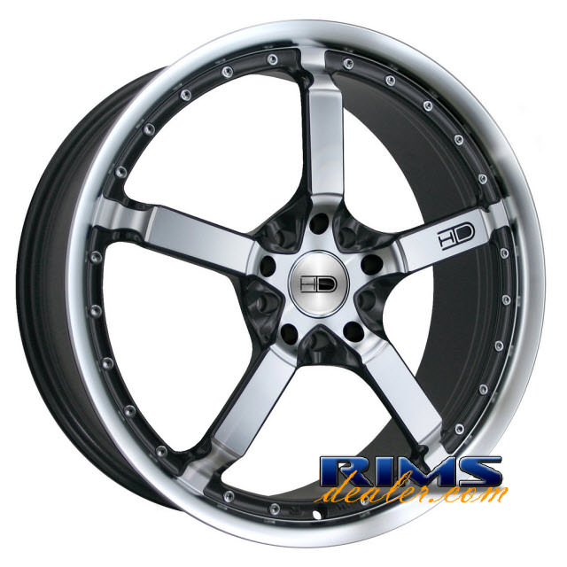 Pictures for HD Wheels Cool Down machined w/ black