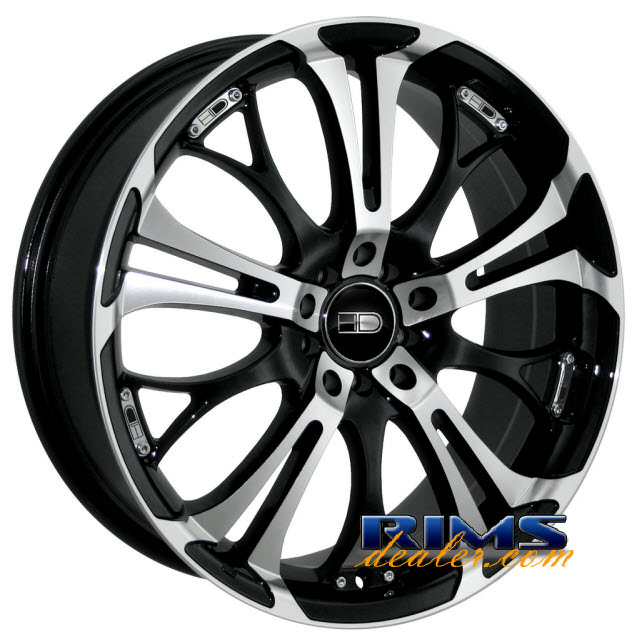 Pictures for HD Wheels Spinout black gloss